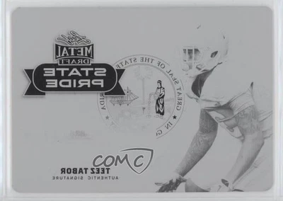 2017 Leaf Metal Draft Printing Plate Black 1/1 Teez Tabor Rookie Auto RC 0h1 - Image 1 of 3