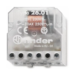 FINDER 26.01 Relè passo passo 24V AC 1 contatto 10A 250V 2 sequenze - Picture 1 of 2