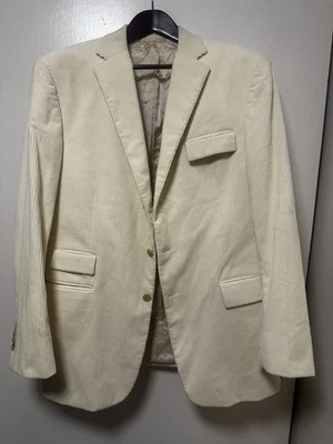 Ralph Lauren Etiqueta Púrpura Para Hombres Blanco Pana Traje Chaqueta Talla 42L Foto 1 de 4