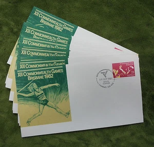 #T58. 1982 COMMONWEALTH GAMES BOXING FDC SET - Picture 1 of 1