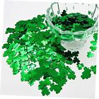 3000Pcs Confetti Glitter St. Patrick's Day Lucky Clover Shamrock Cutouts Green