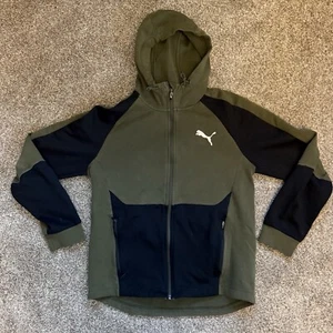 Pum Full Zip Evostripe Hoodie Herren Grün Freizeit Oberbekleidung Gr. M (0452M) - Bild 1 von 6
