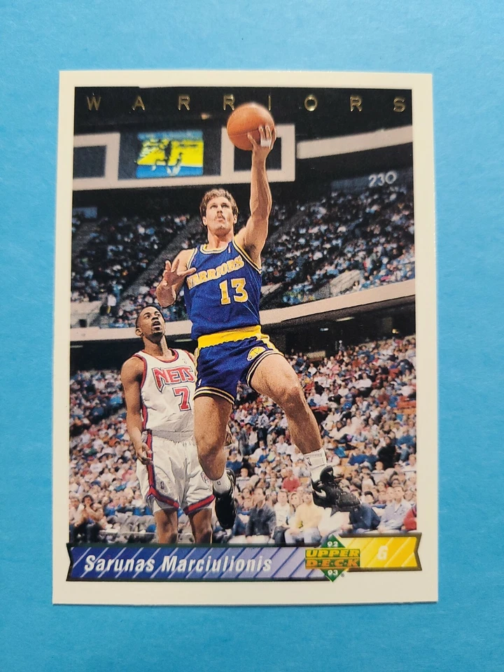 SARUNAS MARCIULIONIS 1992-93 UPPER DECK BASKETBALL CARD # 249 E9416 - Image 1 of 1