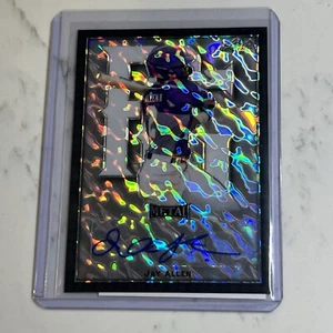 2020 Leaf Metal Auto 1/1 BA-JA1 Jay Allen rifrattore marmo nero Holo Rookie - Foto 1 di 3