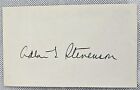 Governor Adlai Stevenson autosignierte Autogrammkarte