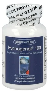 Allergy Research Group Pycnogenol 100- 30 veg. Kapseln (2794,33 EUR/kg) - Bild 1 von 3
