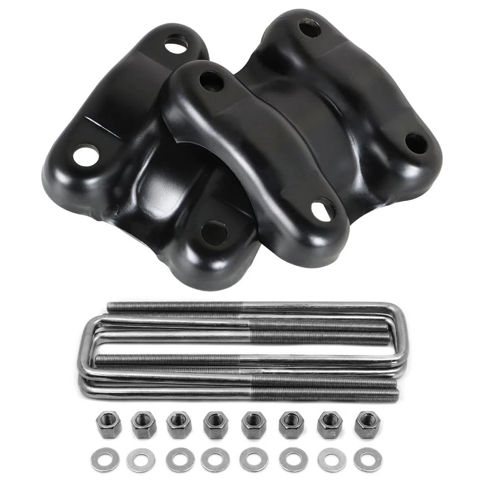 Placa de anclaje de resorte de hoja y pernos en U para Silverado Sierra 1500 2007-2013 Foto 1 de 4