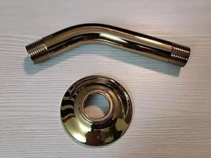 Kingston Brass Shower Head Pipe & Trim Polished Brass New. 3/4" X 6" - Picture 1 of 4