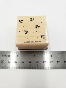 RUBBER STAMP Small Leaves & Dots (21DL) - Picture 1 of 2