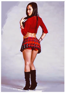 AJ LEE * Custom ACEO * Fun Novelty * WRESTLERS * Art Card * ATC - Picture 1 of 2
