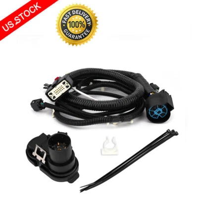Trailer Tow Wiring Harness with 7 Pin Connector Kit For Ford F-150 2009-2014  - Image 1 of 4