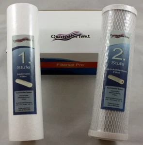 OsmoPerfekt Filter Set Pro Feinfilter / Kohlefilter 10 Zoll für Osmoseanlage - Bild 1 von 1