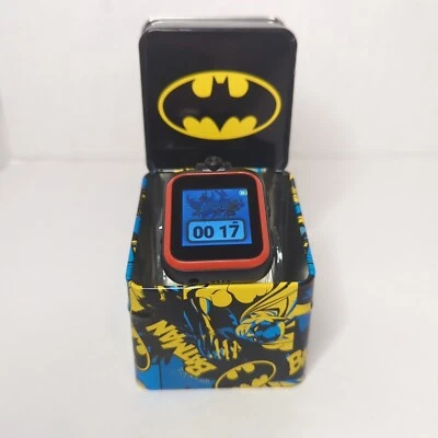 DC iTech Kids Smartwatch With Collectible Batman Tin +Games Audiobooks MP3 Music - Image 1 of 4