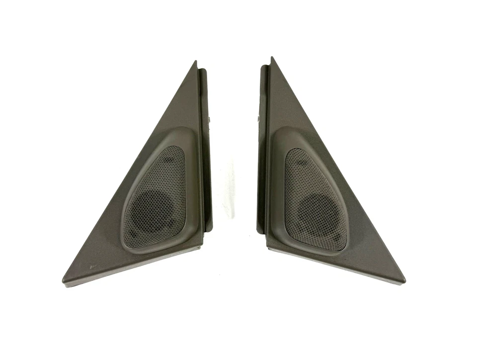 2001-2003 Acura CL Front Door Tweeters Left & Right Trim Set Tan Beige OEM - Image 1 of 4
