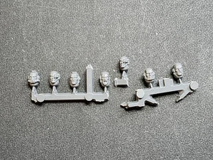 Warhammer 40k Space Marine Primaris Intercessors Bare Heads x7 Bits Lot, F217 - Picture 1 of 2