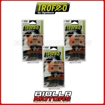 KIT PASTIGLIE FRENO TROFEO YAMAHA XVZ TD VENTURE ROYALE 1300 1989 ANTERIORE + PO Foto 1 de 4