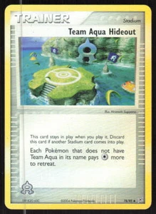 Pokemon TCG Team Magma vs Team Aqua #78/95 Team Aqua Hideout NM - Picture 1 of 2