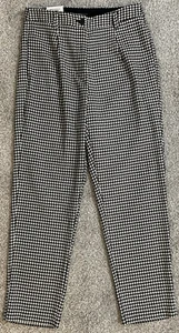 Neu Tommy Hilfiger TH Flex Damengröße 8 Stretch spitz zulaufendes Bein hellbraun schwarz Hose E1 - Bild 1 von 15