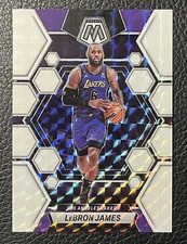 2022-23 PANINI MOSAIC LEBRON JAMES WHITE PRIZM #’d 01/25 SSP