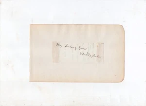 SIGNED writer Edward Eggleston (1837-1902) -- author of The Hoosier Schoolmaster - Picture 1 of 4