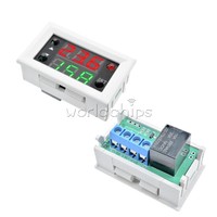 2PCS DC 12V Dual LED Timing Time Delay Cycling Relay Module Switch 0-999s/min/h