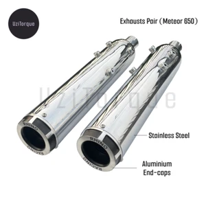 Rhino Racing Exhausts For Royal Enfield Super Meteor 650 V2 (Stainless Steel) - Bild 1 von 8