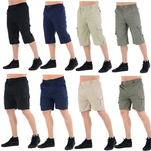 Herren Cargo Shorts & 3/4 Combat Sommer Urlaub Freizeit Outdoor Reise Wander Hose - Bild 1 von 75