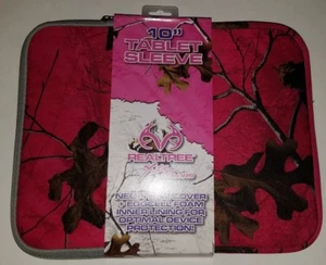 Pink Camo 10" Apple iPad & Android Tablet Sleeve/Case/Cover by RealTree NEW - Picture 1 of 5