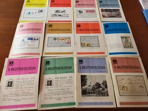 "IL BOLLETTINO FILATELICO" ANNATA 1959 COMPLETA 12 NUMERI DIRETTORE A. PALMIERI - Foto 1 di 1
