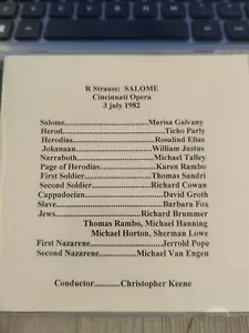 Live Opera Recording CD2280 Salome Galvany Parly Elias Justus Talley Rambo Sandr - Picture 1 of 1
