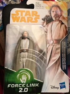 “Star Wars Force Link 2.0 Luke Skywalker 3 3/4 Inch Action Figure” Disney Hasbro - Picture 1 of 1