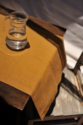 Mustard Magic: corredor de mesa de linho em tons quentes - Imagem 1 de 4