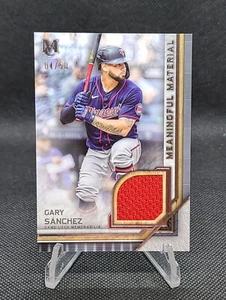 2023 Topps Museum Collection Gary Sanchez Meaningful Materials Relic /50 - Twins - Bild 1 von 3