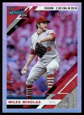 2019 Donruss Miles Mikolas /283 St. Louis Cardinals #90 R64 - Image 1 of 2
