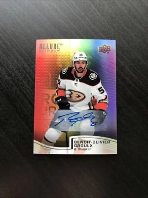 2021-22 Upper Deck Allure Full Rainbow Auto #R-26 Benoit-Olivier Groulx Rookie - Image 1 of 2