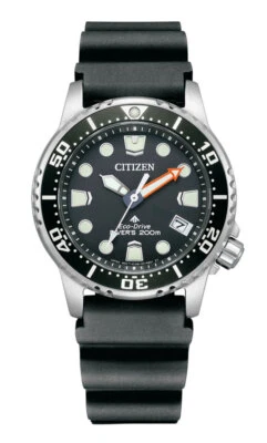 Relógio feminino Citizen Promaster Eco-Drive EO2020-08E preto novo na caixa - Imagem 1 de 4