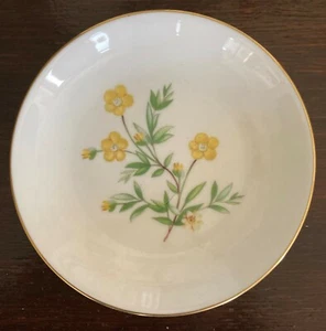 Minton "Wiese" Primeln Bone China Anstecknadel/Schmuckschale 11 cm Durchmesser - Bild 1 von 7