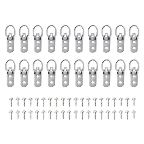 Hsthe Sea 20 pezzi appendini per cornici con anello a D, ganci per (r7t) - Immagine 1 di 1