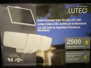 Lutec-Motion Activated Solar Security Light-Bright Light: 5000K LED, 2500 Lumens - Picture 1 of 1