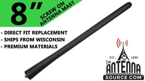 8" ANTENNA MAST - FITS: 2009-2024 Chevrolet Aveo - Picture 1 of 7