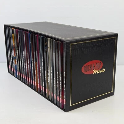 Rock & Pop Moods | 25x CD and Booklet Box Set Hardcover Music Collection AU 1998 - Image 1 of 4