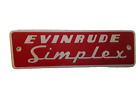 Panneau d'identification en aluminium Evinrude Simplex panneau vintage moteurs de bateau / accessoires
