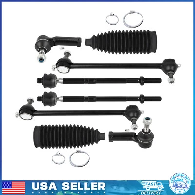 For 2011-2018 Ford Fiesta Front Inner & Outer Tie Rod End Sway Bar Bellow Boots - Image 1 of 4