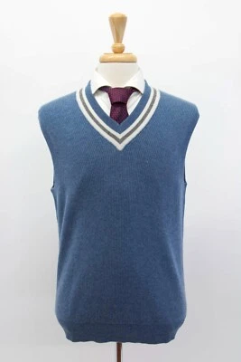 NWT$3700 Brunello Cucinelli Men's 100% Cashmere V-Neck Sweater Vest 50/40US A242 - Image 1 of 4