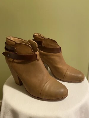 Rag & Bone Tan Harrow Strappy Suede Ankle Boots, Size 39 - Image 1 of 4
