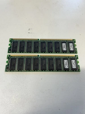 Samsung K4H560838F-TCCC KR PC3200U-30331-Z 512MB 2x256MB PC-3200 RAM set of 2 - Image 1 of 3