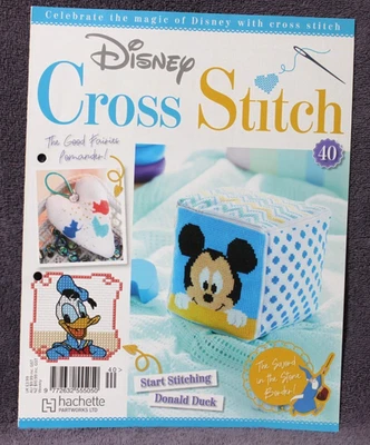 DISNEY HACHETTE cross stitch magazine ISSUE 40 please read description - Image 1 of 4