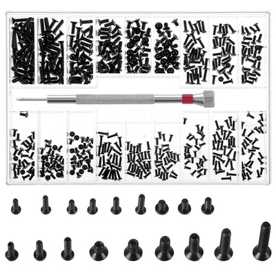 TRINKRITTEY 500 Pcs Tiny Screws Tiny Micro Repair Screw Kit M1.2/M1.4/M2.0 Small Replacem...
