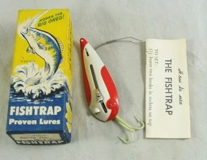 Antiguo señuelo cuchara sin malezas vintage FISHTRAP JUNIOR serie 700 C + caja + papel - Imagen 1 de 5