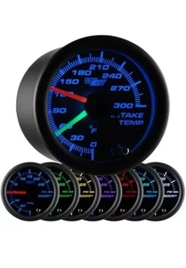 52mm Intake Temp + Turbo Boost Dual Gauge Black Color Dual GS-C720 - Picture 1 of 4